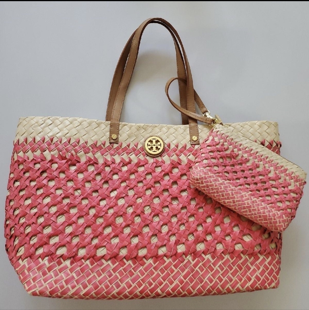 Authentic Tory Burch Straw Tote bag